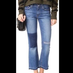 Derek Lam 10 Crosby mid-rise cropped flare jeans Size 30